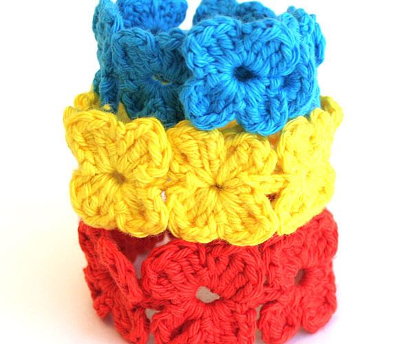 Crochet Clover Bracelet