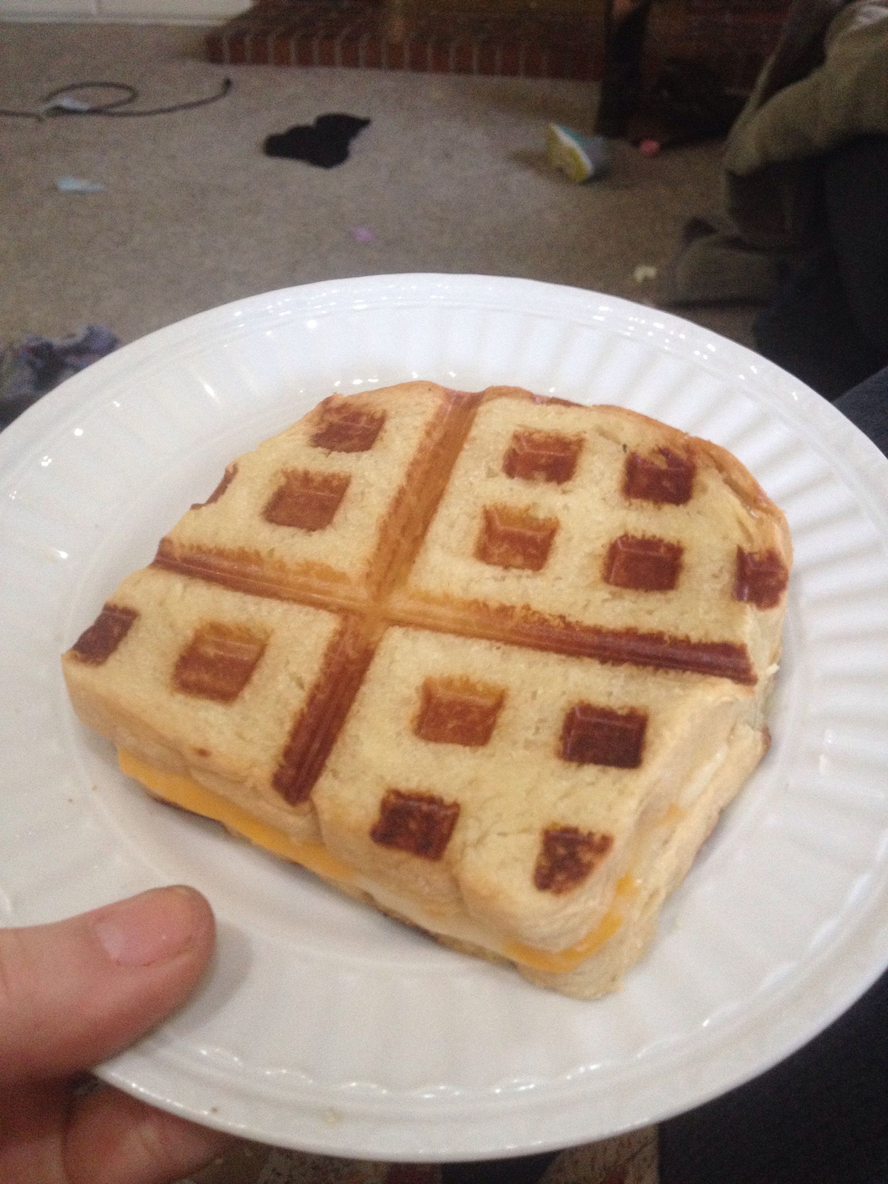 Waffled Grilled Cheese
