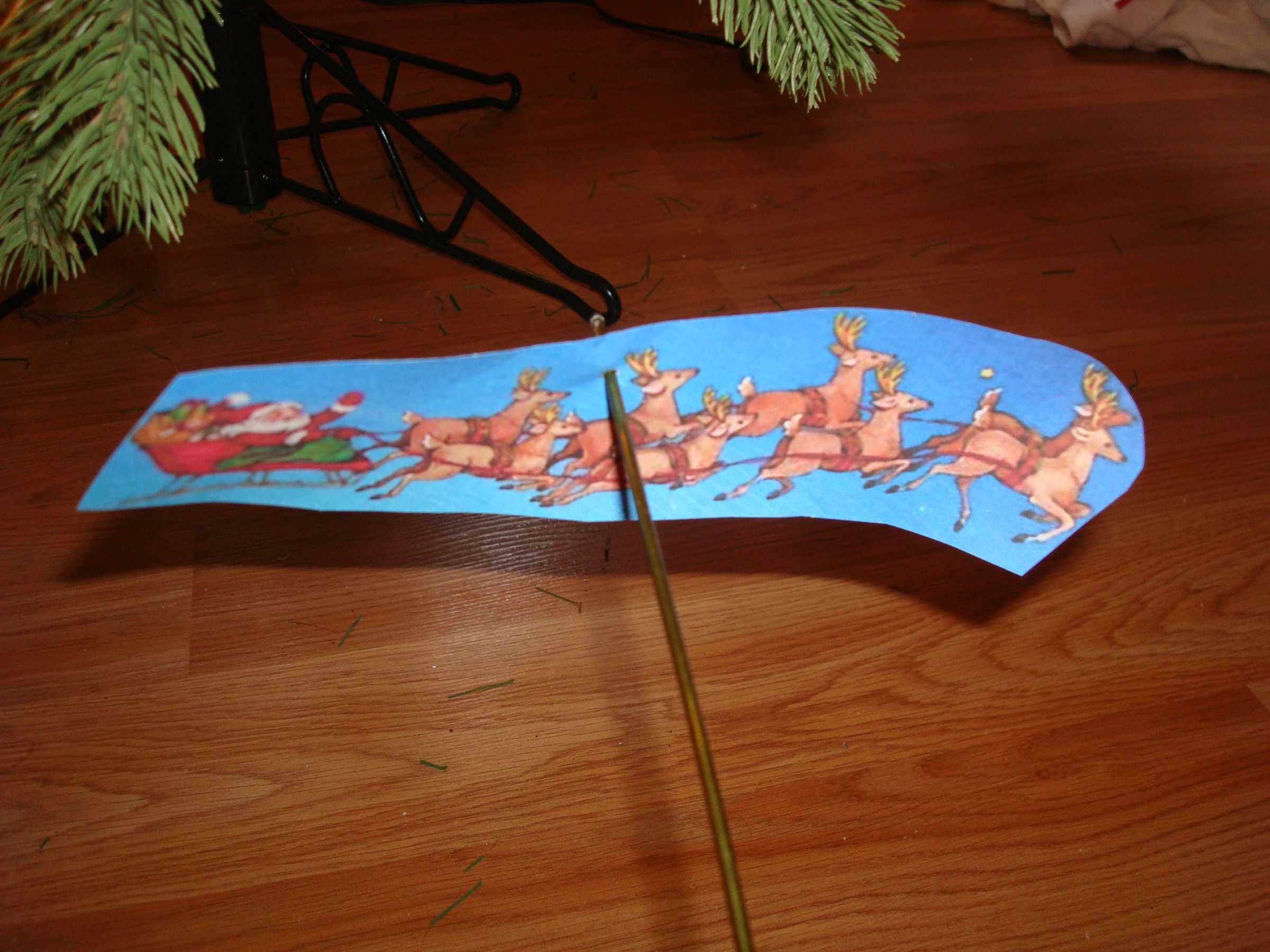 Flying Santa Ornament