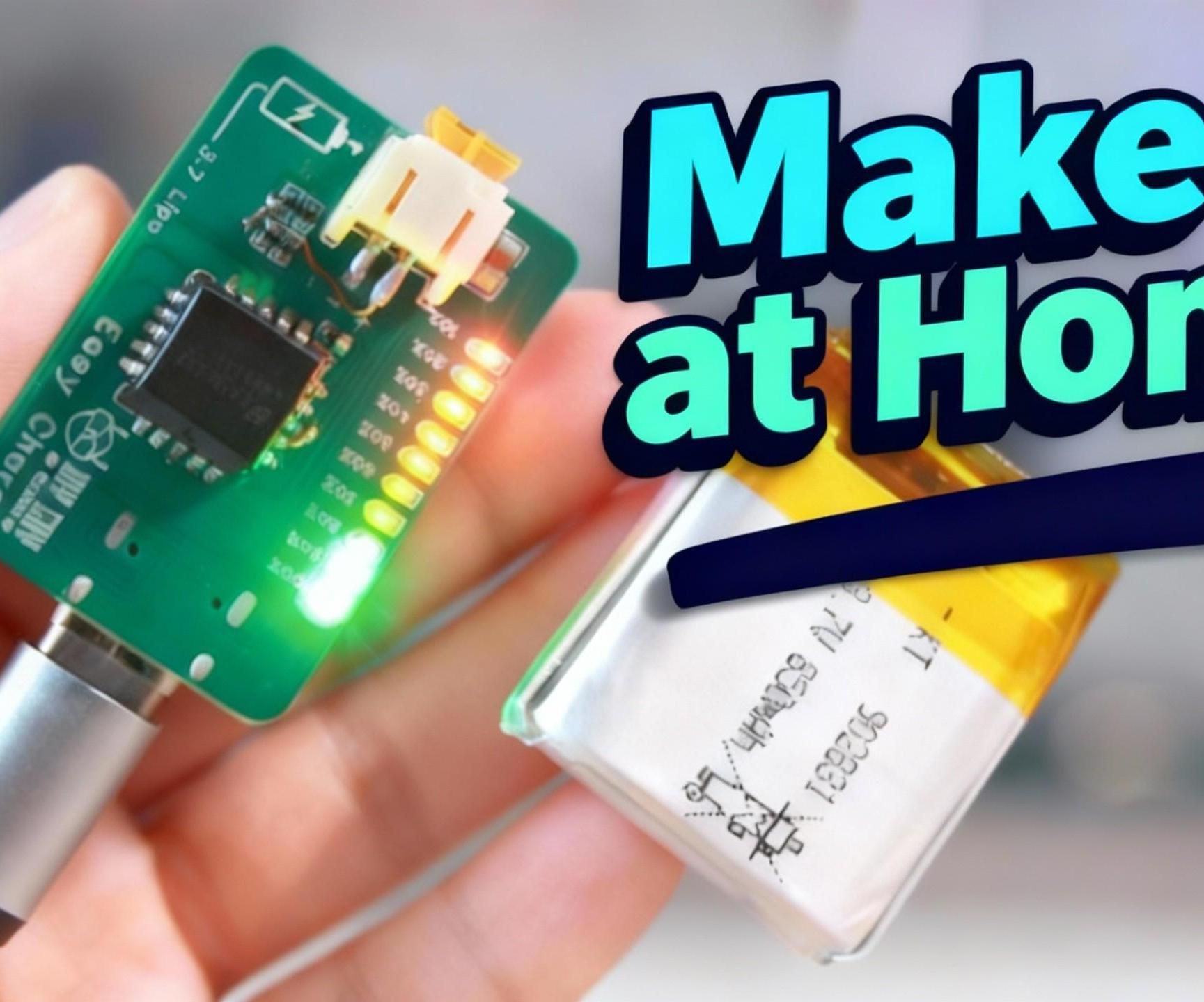 DIY Smart Lithium Battery Charger With LED Fuel Gauge