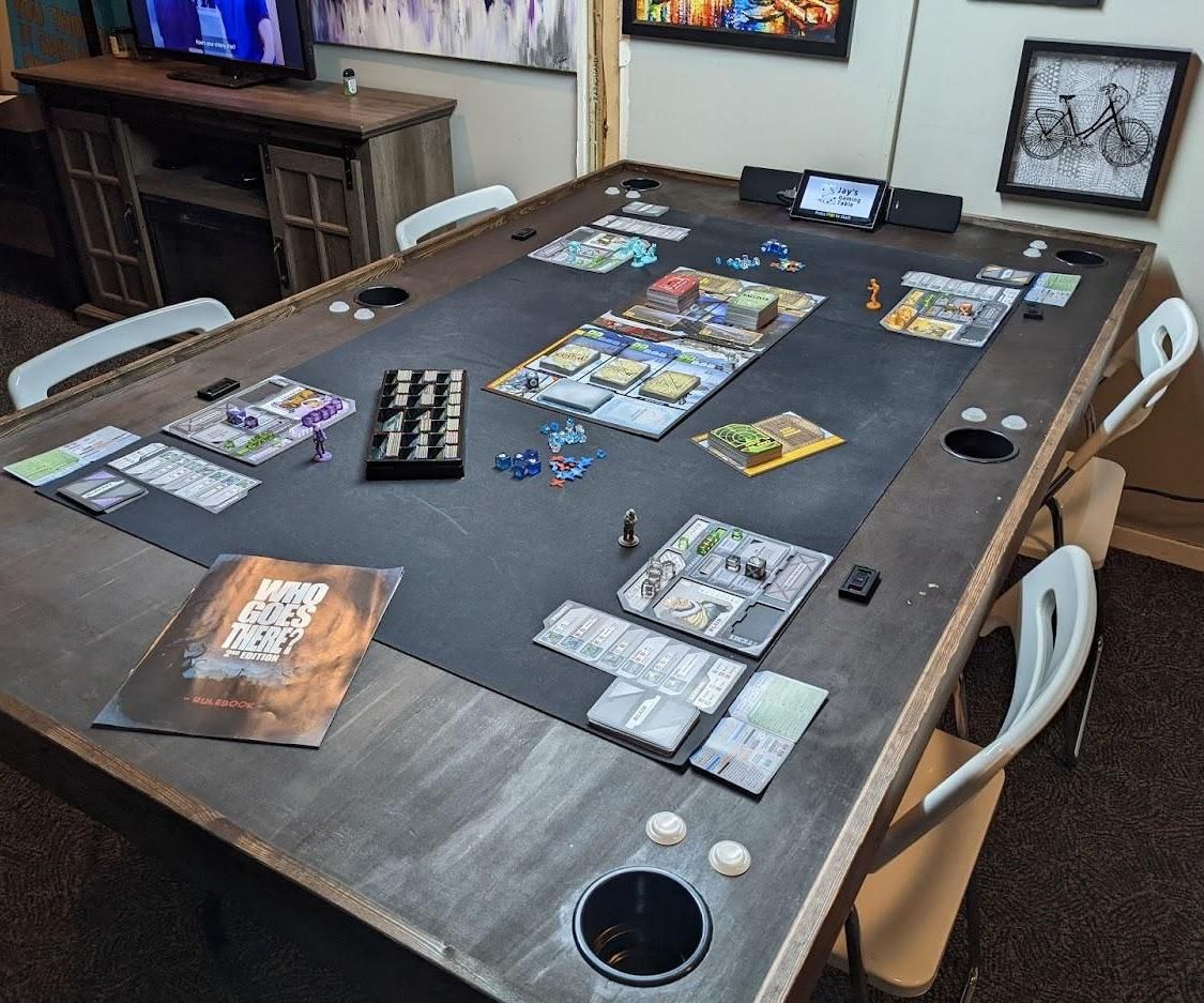 Board Game Table With End Turn Buttons