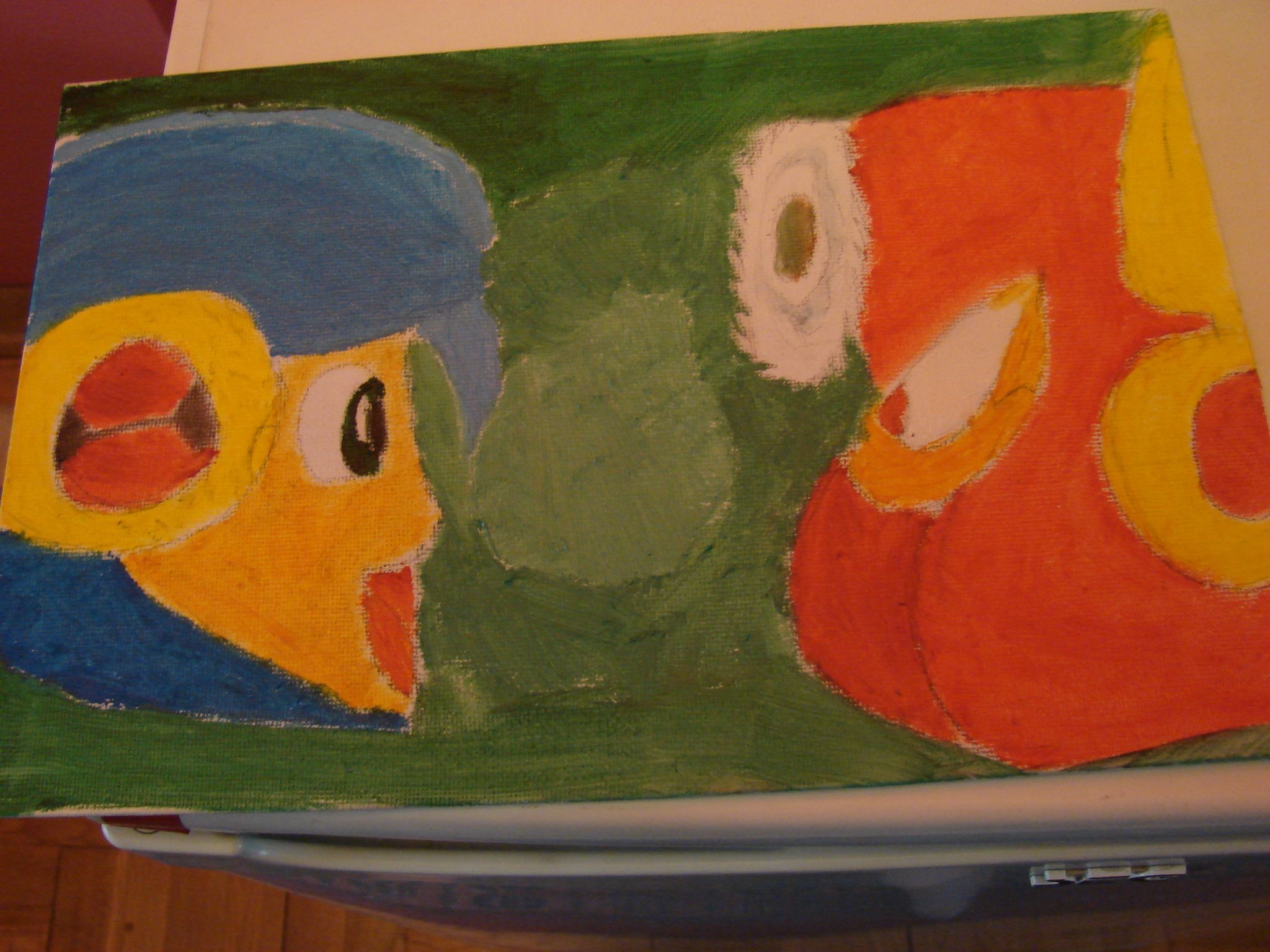 Megaman vs Metalman Painting