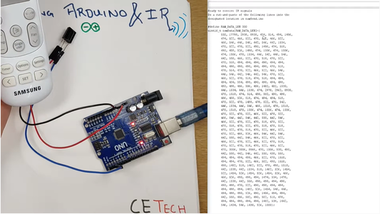 Coding the Arduino to Record IR Code Sent by AC Remote