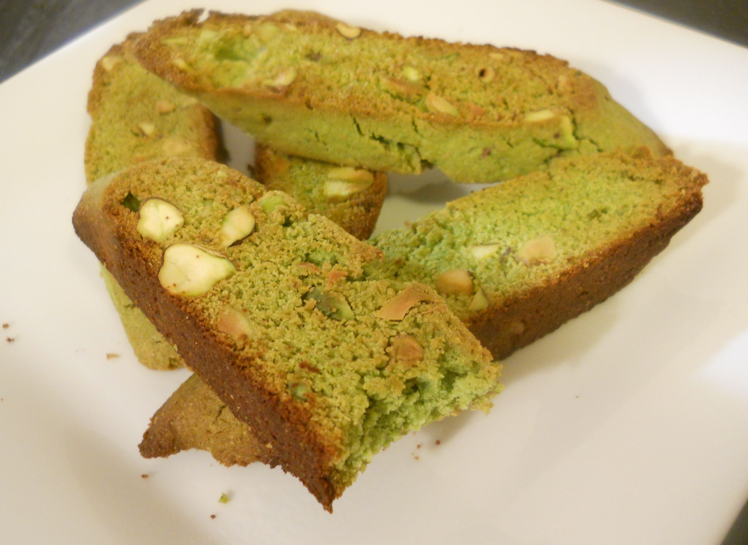 Green Pea and Pistachio Biscotti