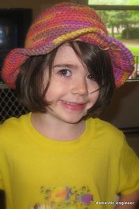 Simple Orange Sun Hat