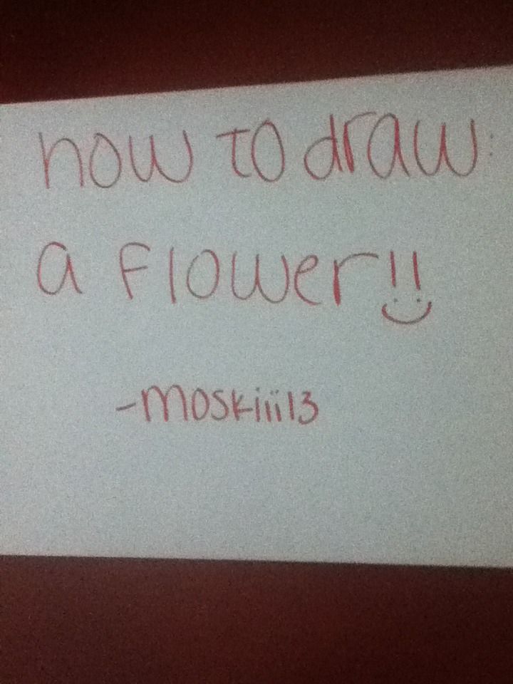 How to Draw a Flower