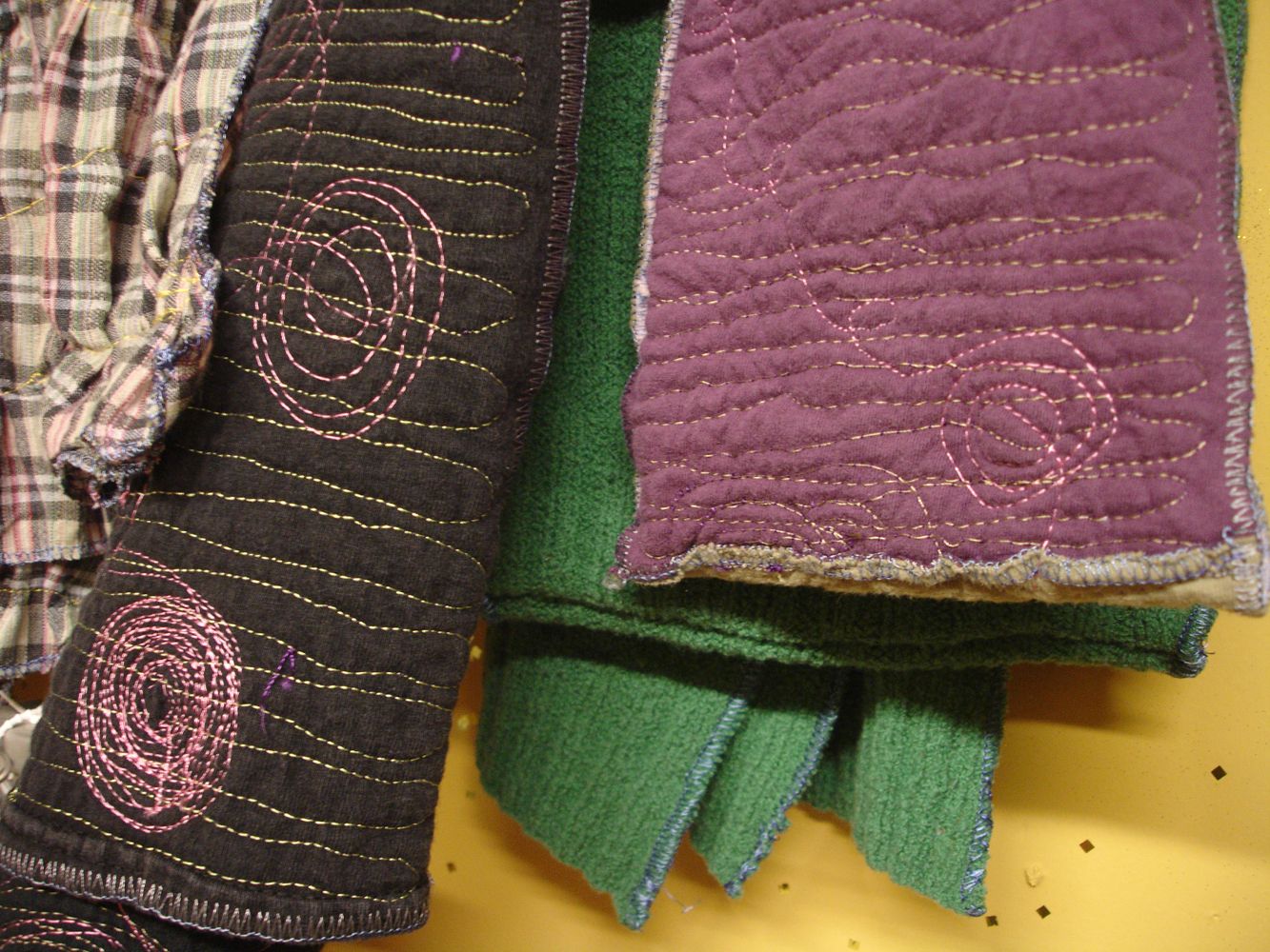 Franken-Scarf. Fire Bad! Scarf Good!