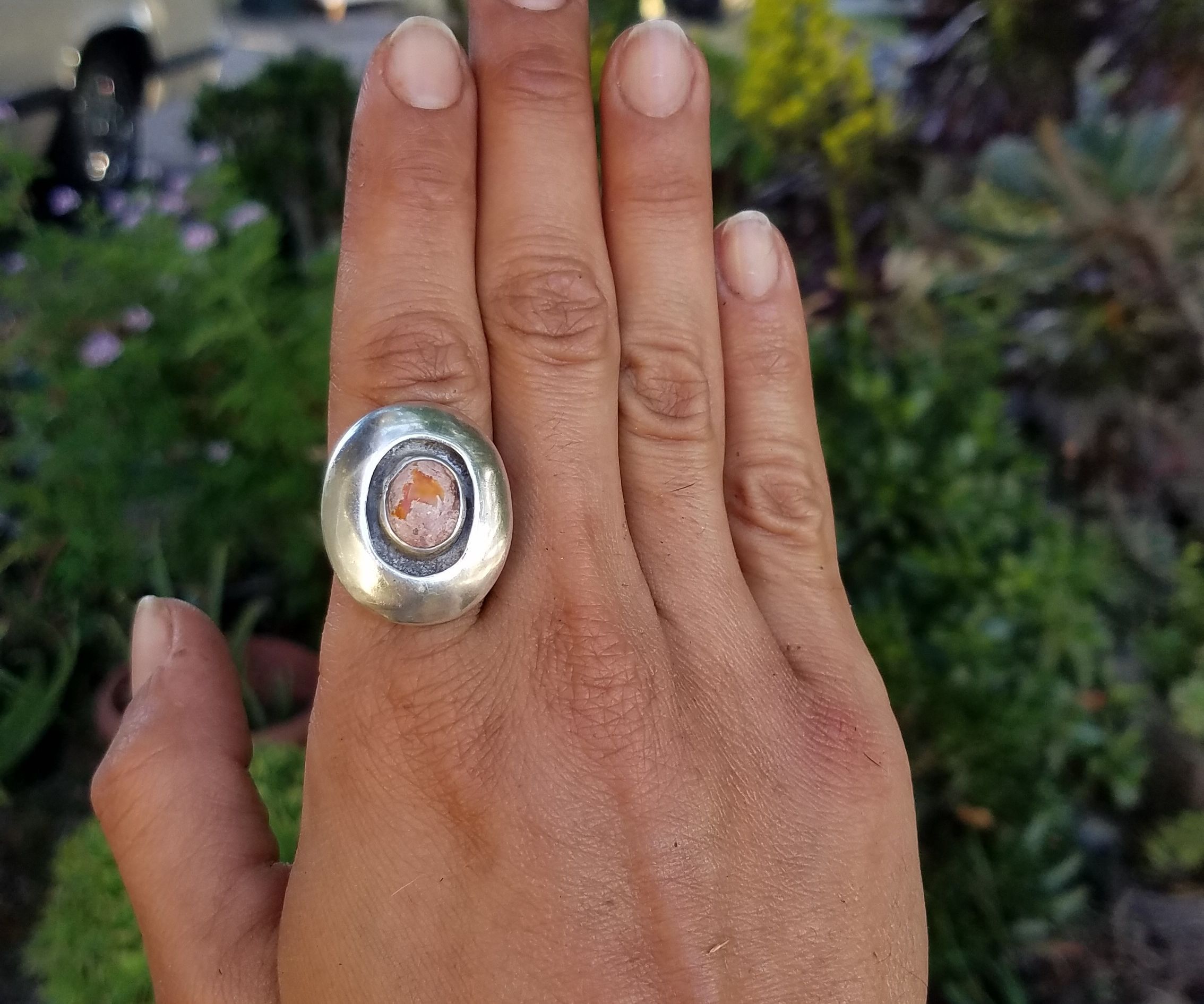 Sterling Silver Shadow Box Ring