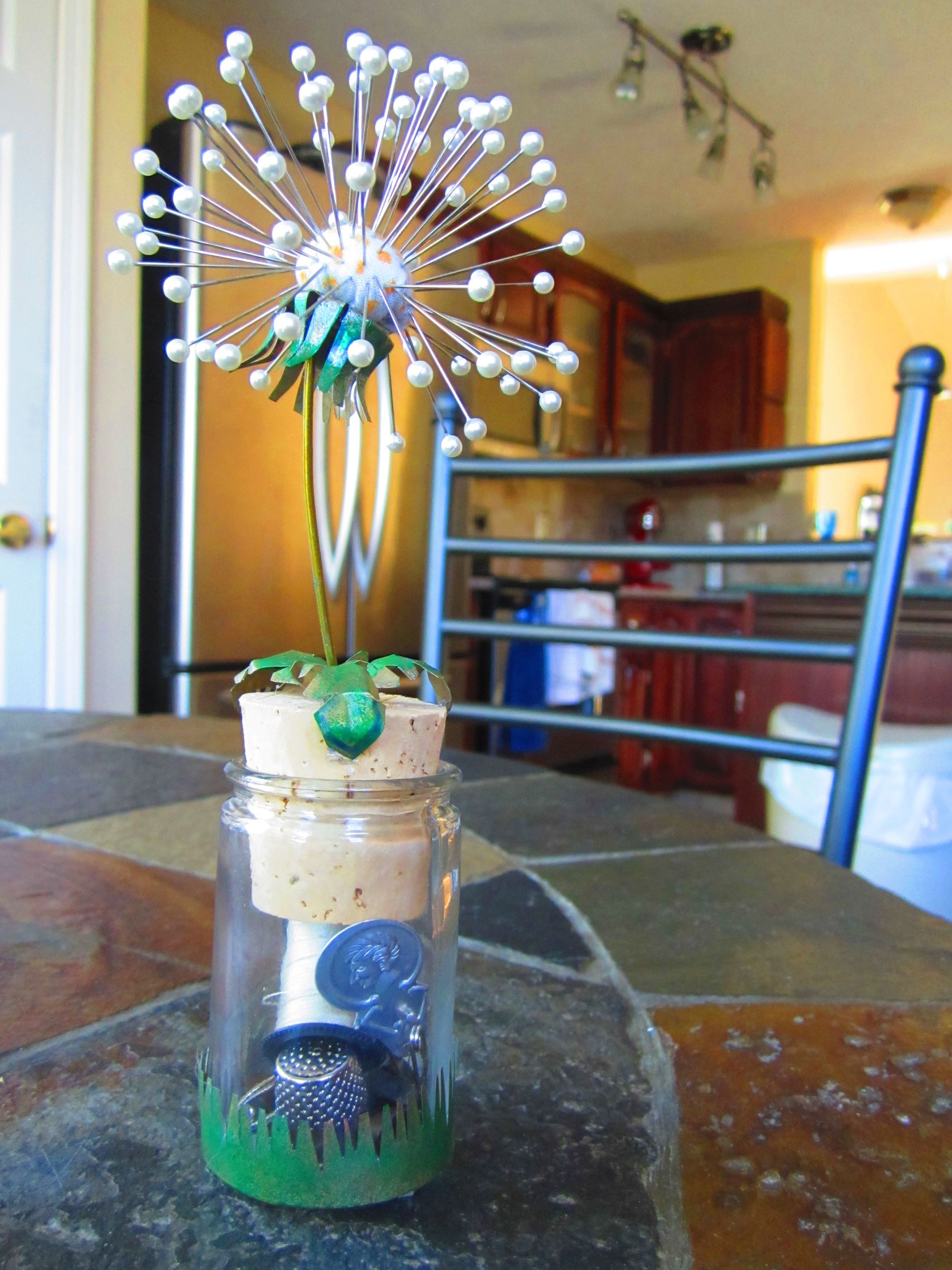 Dandelion Pincushion and Mini Sewing Kit