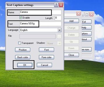 Caption Settings