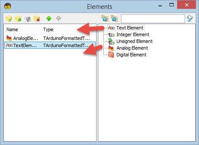 In Visuino Set Components