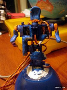 Sugru + Servos  =  Robot
