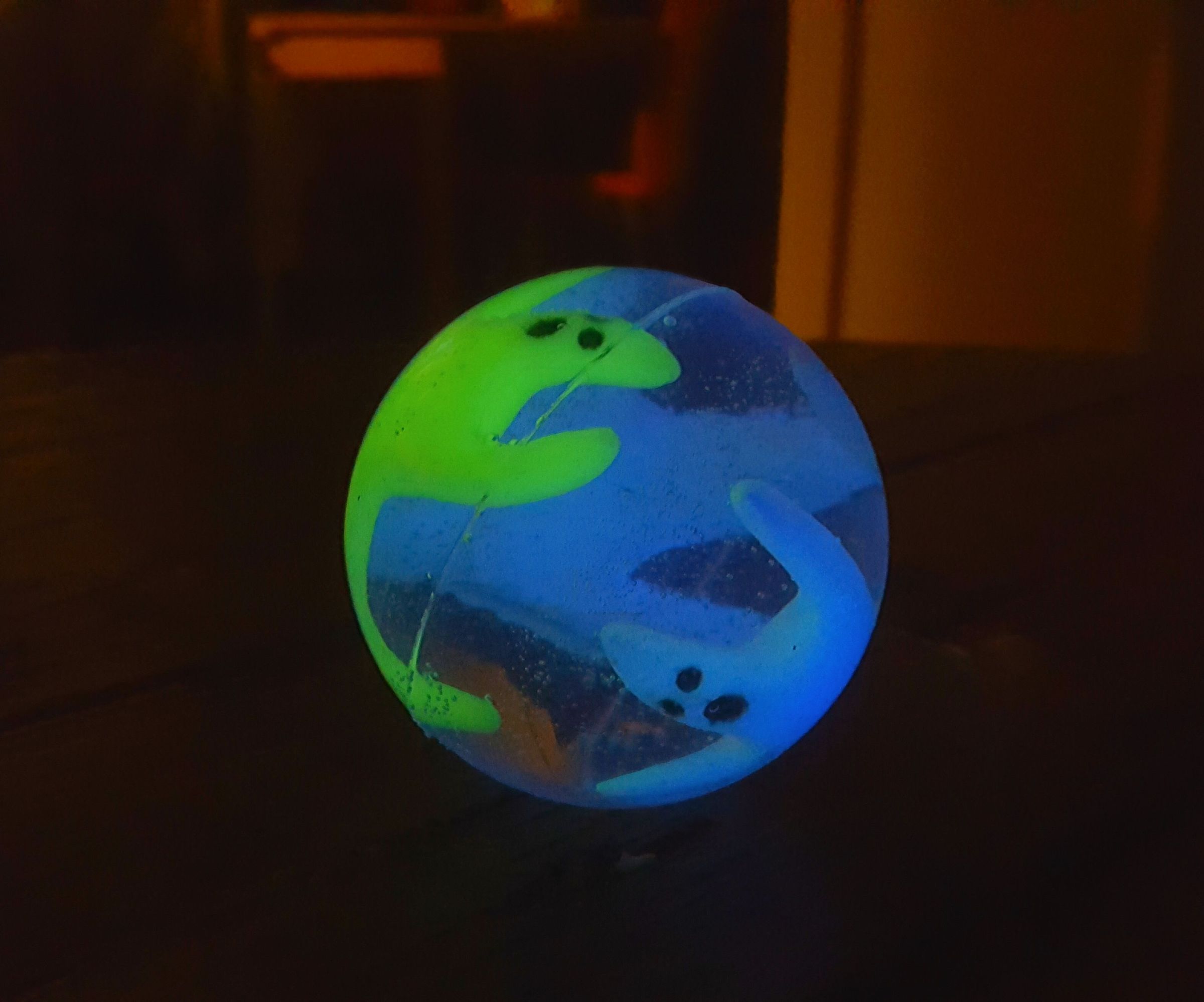 Ghosts in a Shell Bouncing Ball (Glow in the dark)