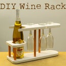 Copper Pipe and Wood Wine Rack