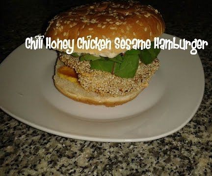 Chili Honey Chicken Sesame Hamburger Recipe