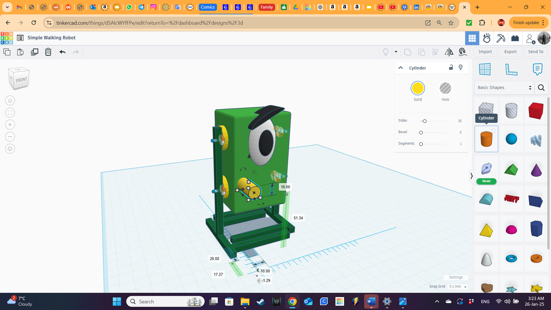 Tinkercad Robotics for School: SIMLAB KOMBAT! (virtual Walking Robots ...