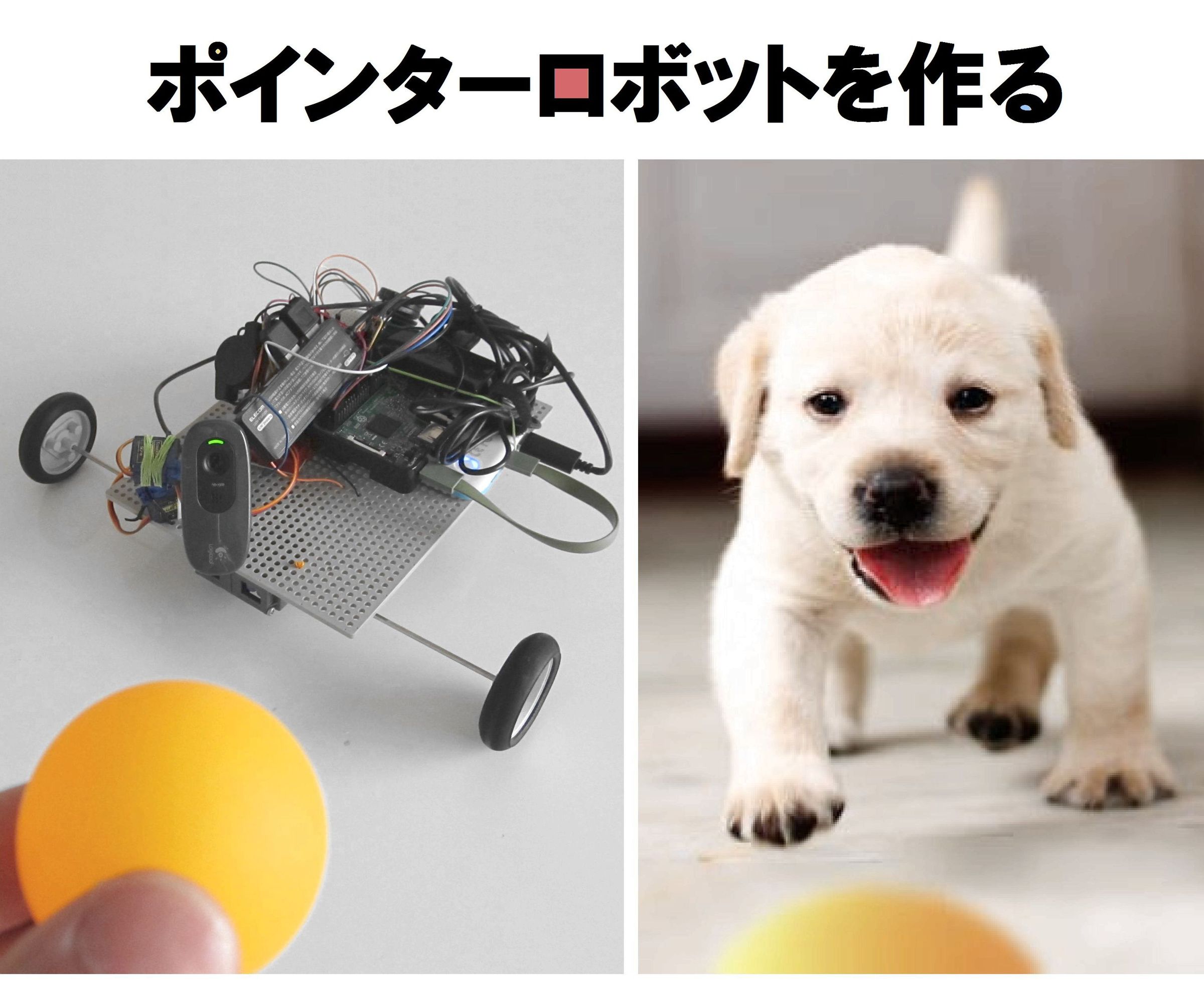 猟犬ポインターのロボットを作る