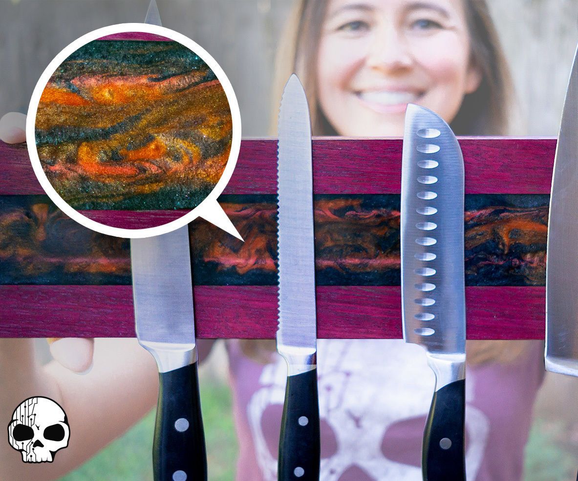Resin Art Magnetic Knife Holder