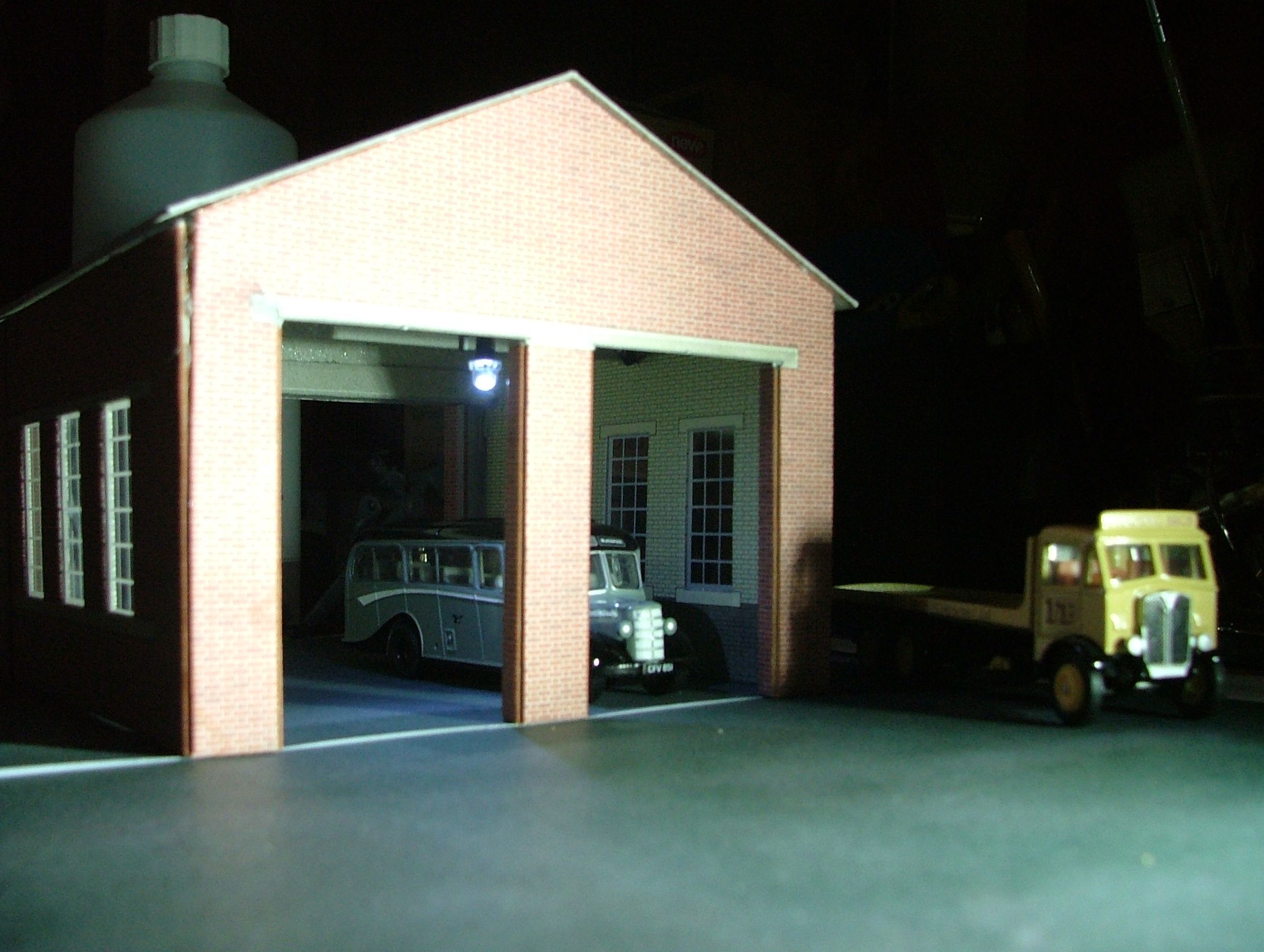 LED Solar Powered Model Garage.