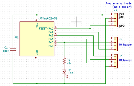 Insanely Small AVR/Arduino Microcontroller Development Board: T402 Atto ...
