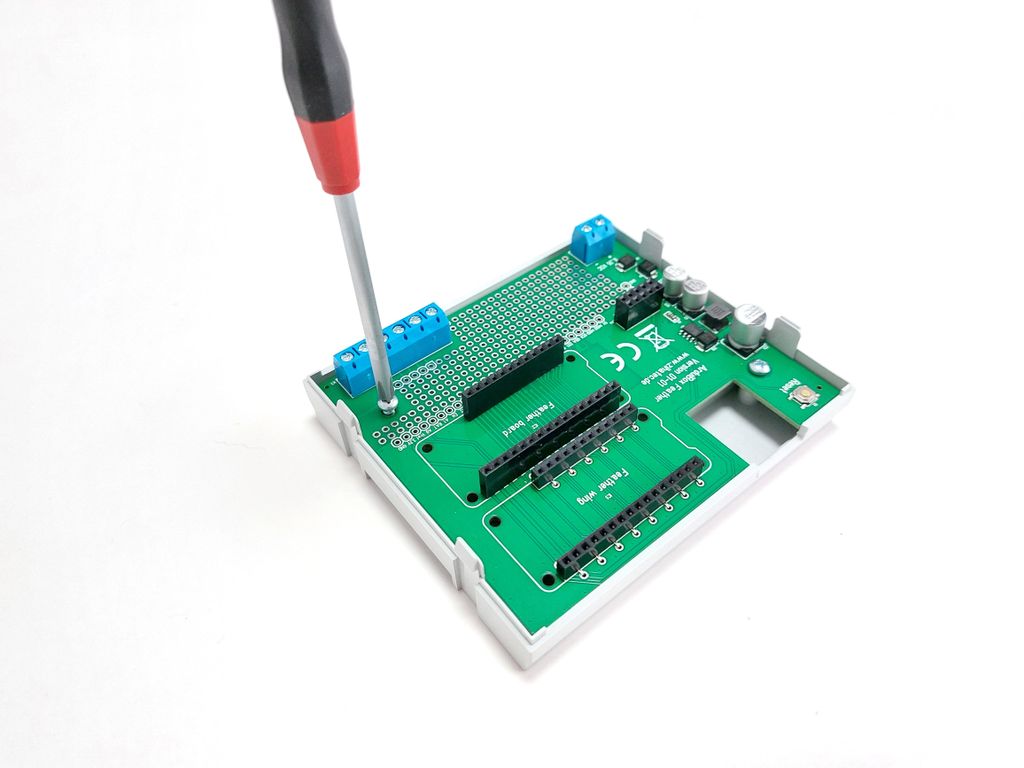 How to Mount Projects With Feather-shaped Microcontroller Boards in a ...