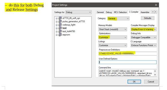 Setup ST Visual Develop With the Cosmic STM8 Compiler : 11 Steps ...