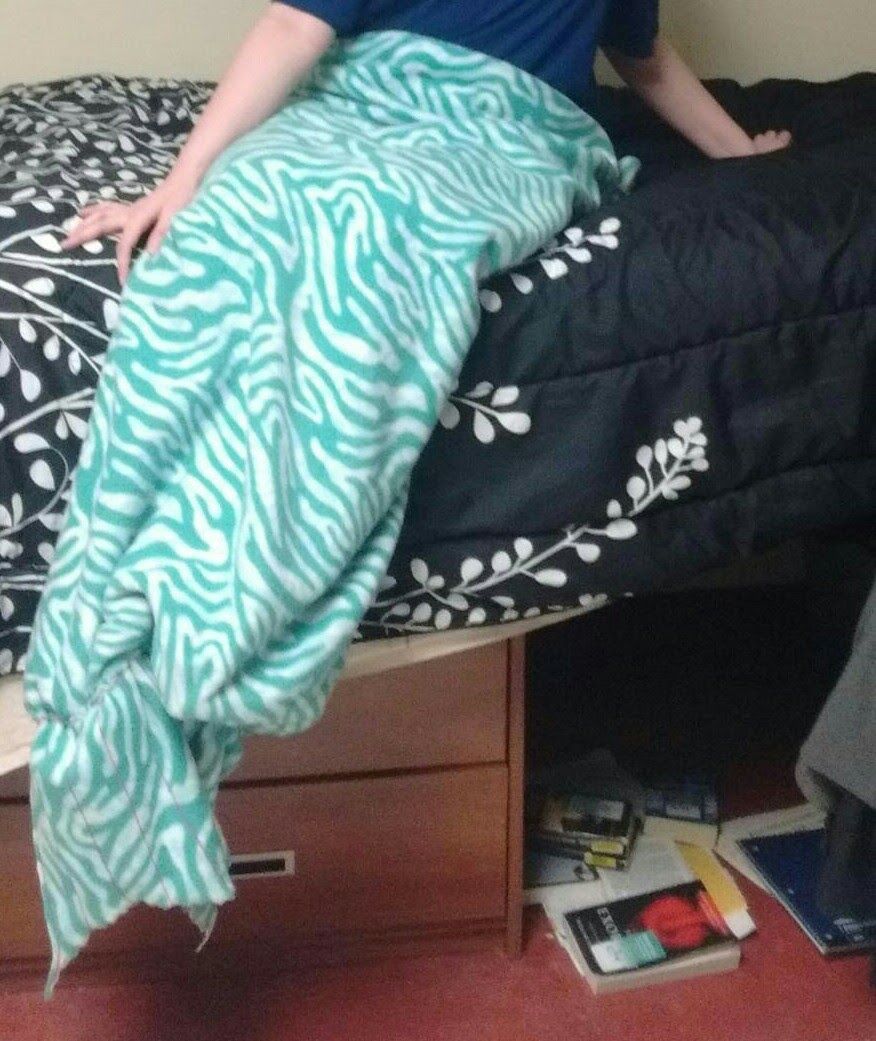 Fleece Mermaid Tail Lap Blanket/Baby Sack, Any Size