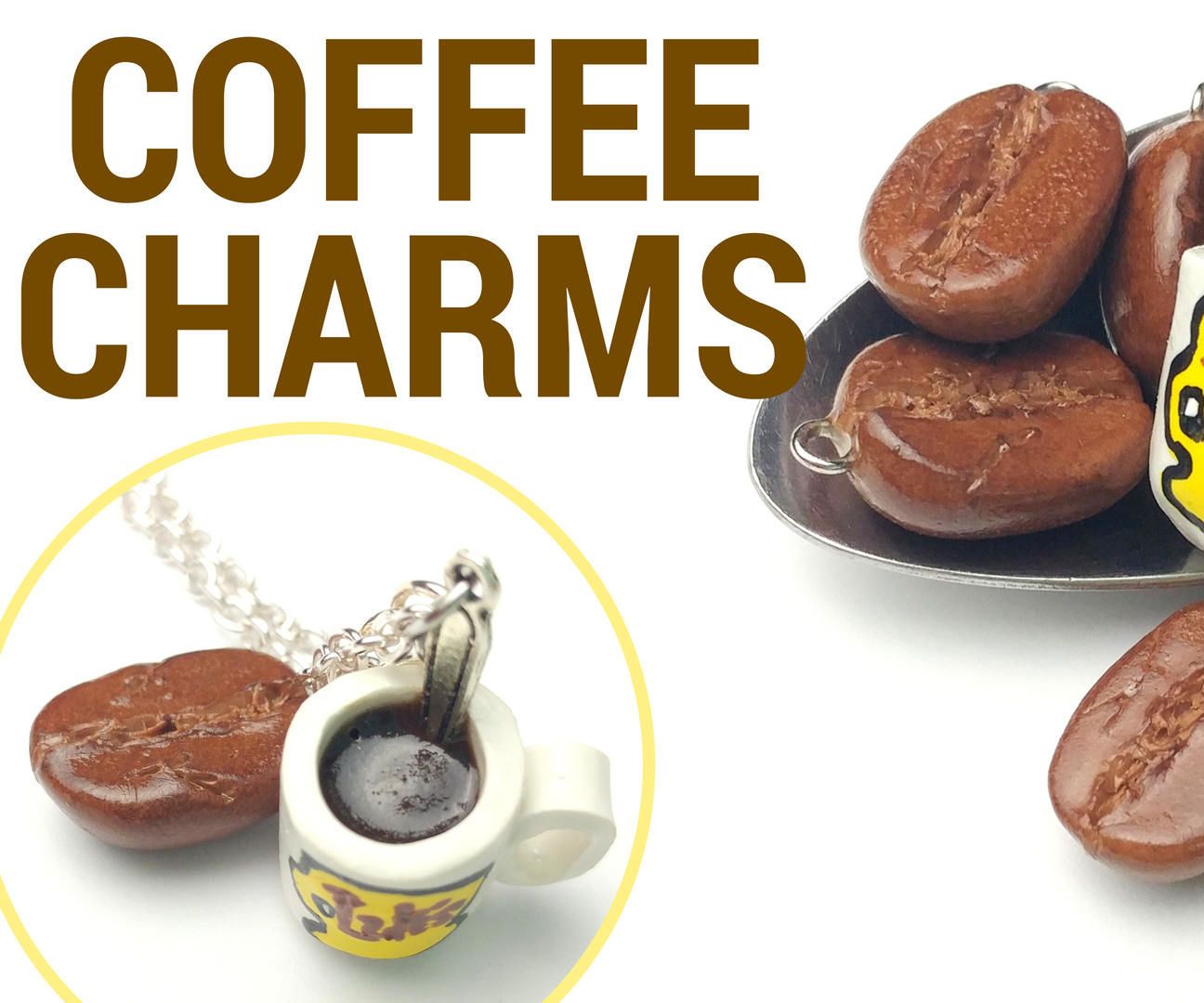 DIY Gilmore Girls Inspired Coffee Charms-Polymer Clay Tutorial-Luke's Dinner Coffee Mug 