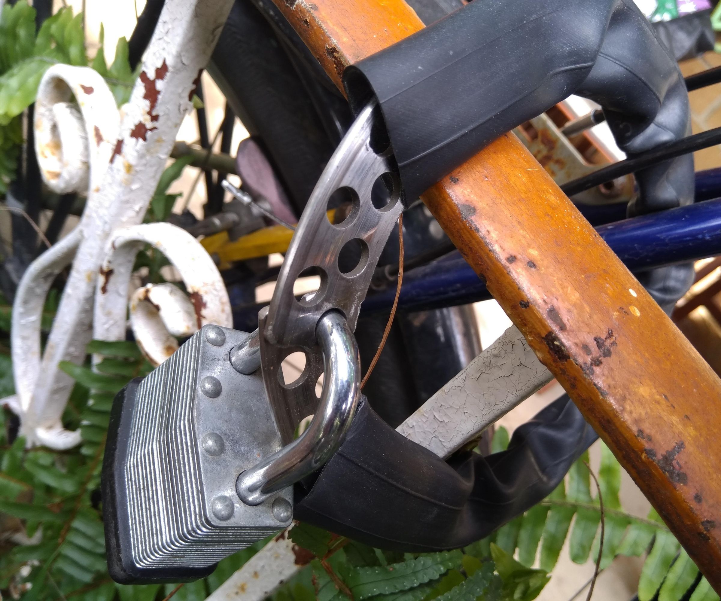 Bicycle O-lock From Disc Brake Rotor