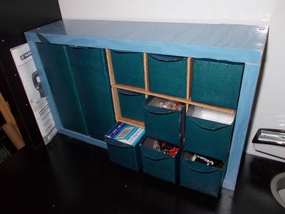 "Got Milk? Drawer Cabinet" or "esta Cajonera Es La Leche!"