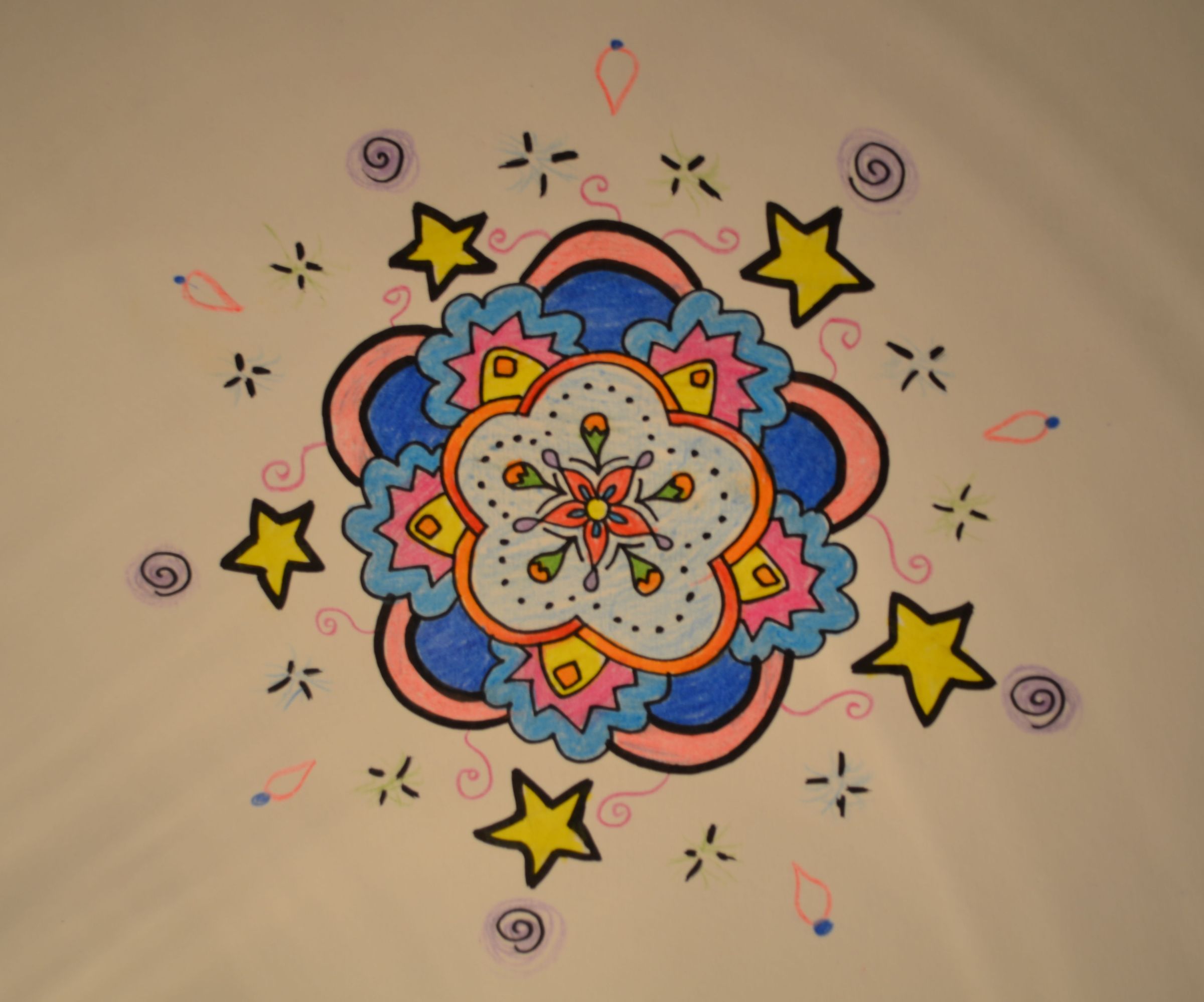 Drawing a mandala in 5 minutes