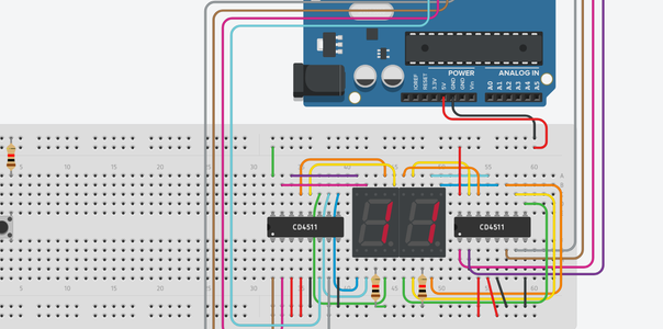 Two Digit Timer/Counter Using Arduino & 7 Segment Display : 10 Steps ...