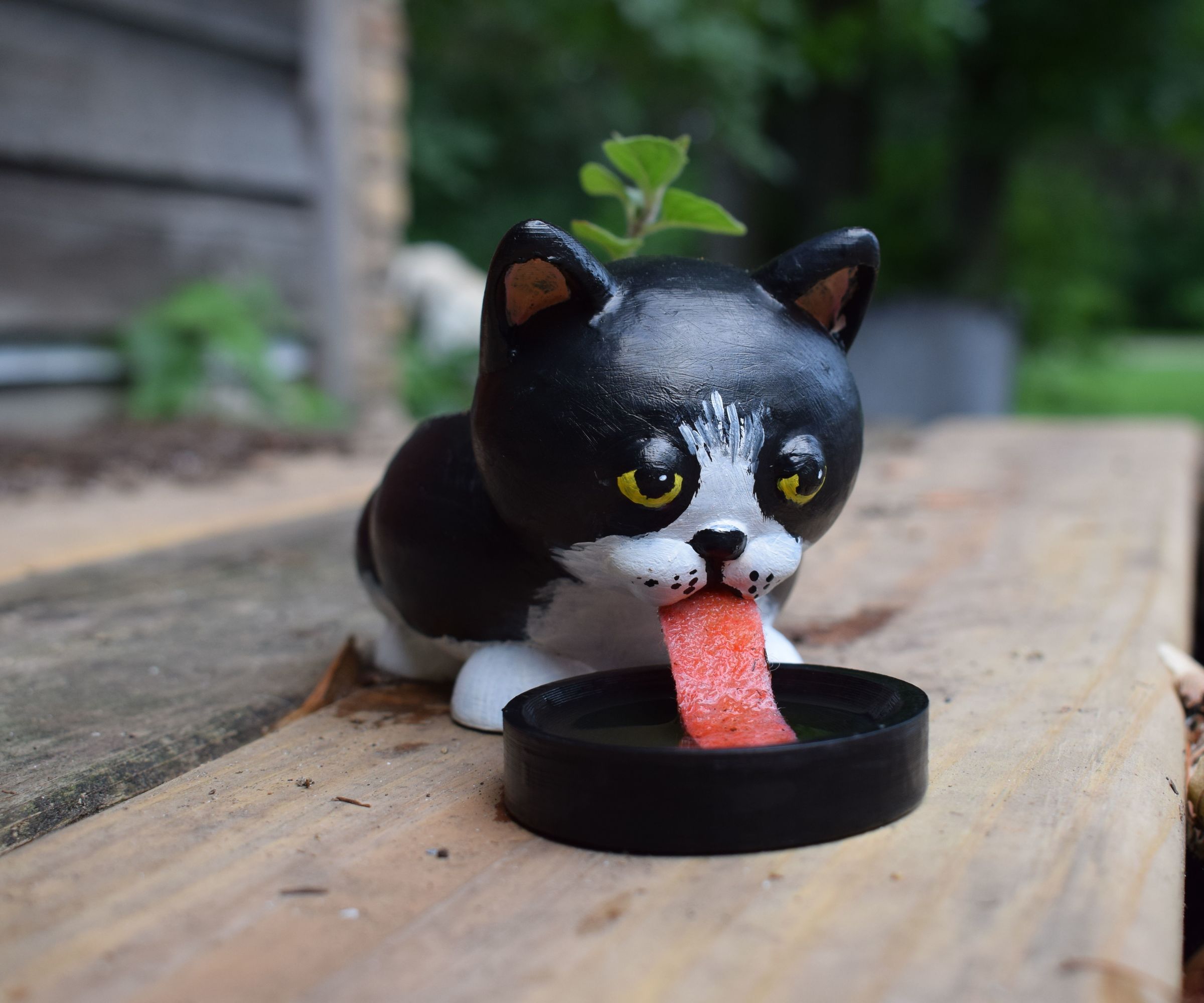 3D Print Cute Cat Self Watering Planter