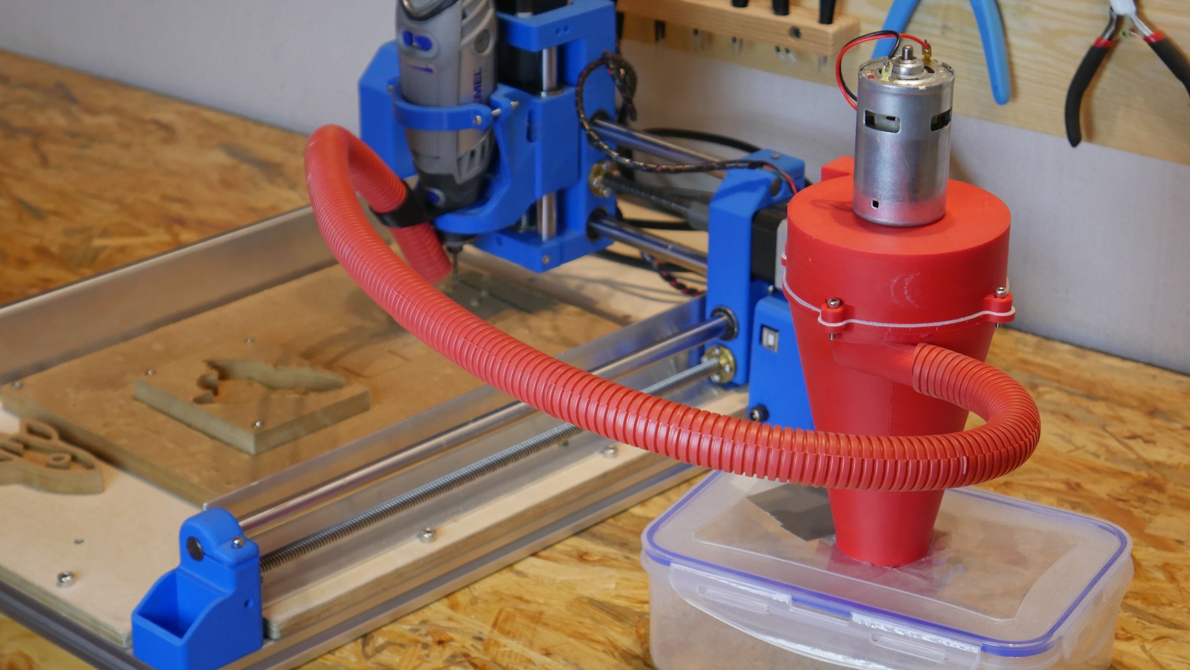 3D Printed Vacuum Cleaner for a CNC Machine 8 Steps (with Pictures