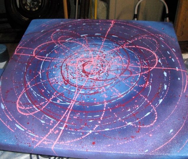 Spinning Spray Paint Art