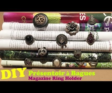 DIY Présentoir À Bagues Avec Une Revue - Rings Display Out of a Magazine 