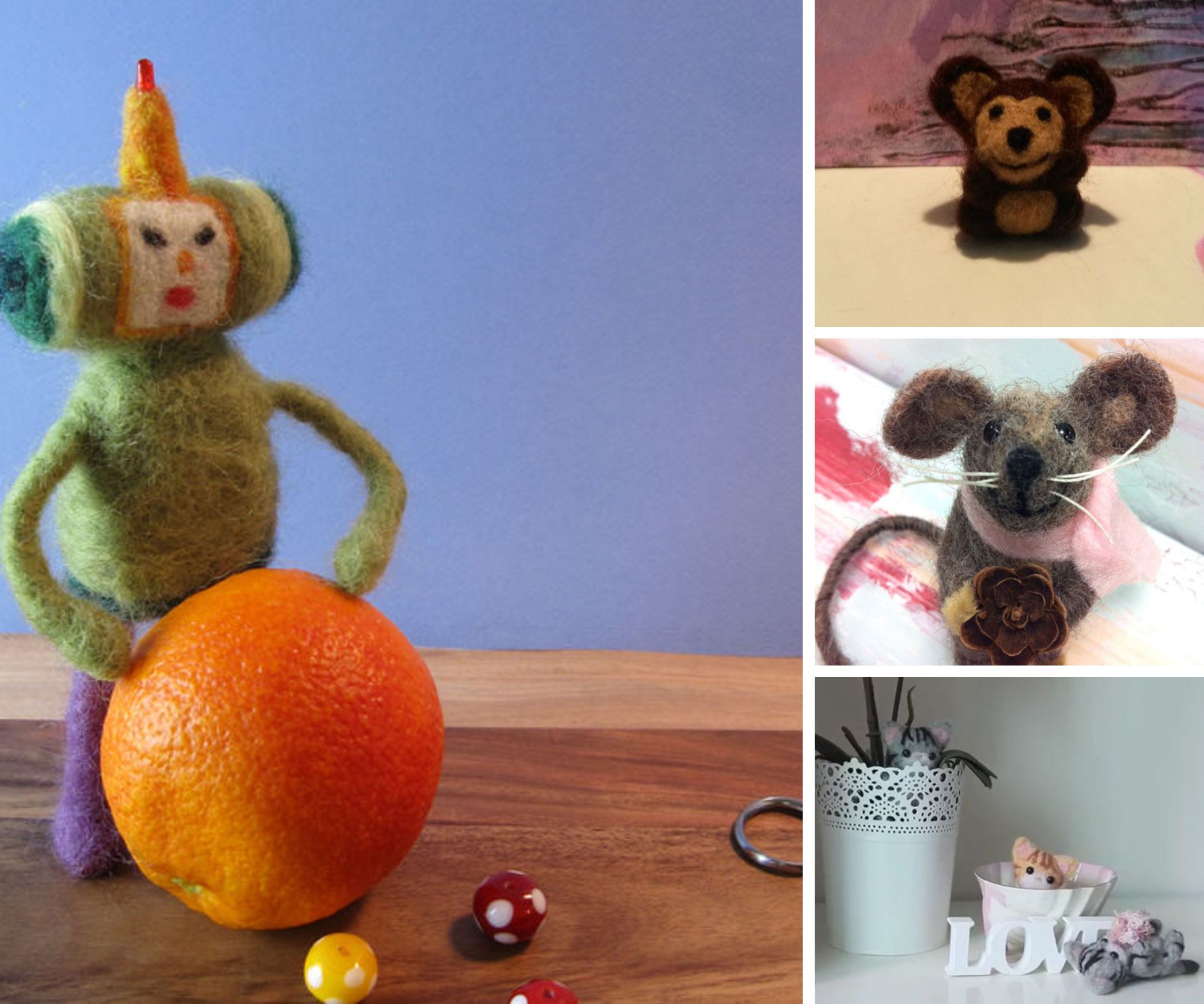 Needle Felted Animals