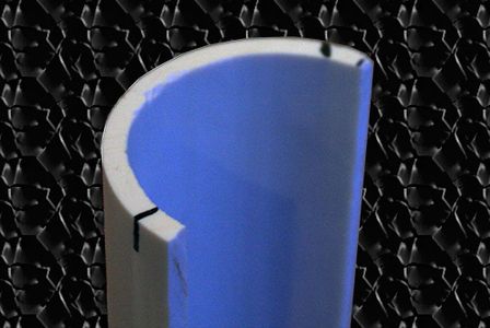 Prepare PVC Pipe for Cutting Rubber Band Notches