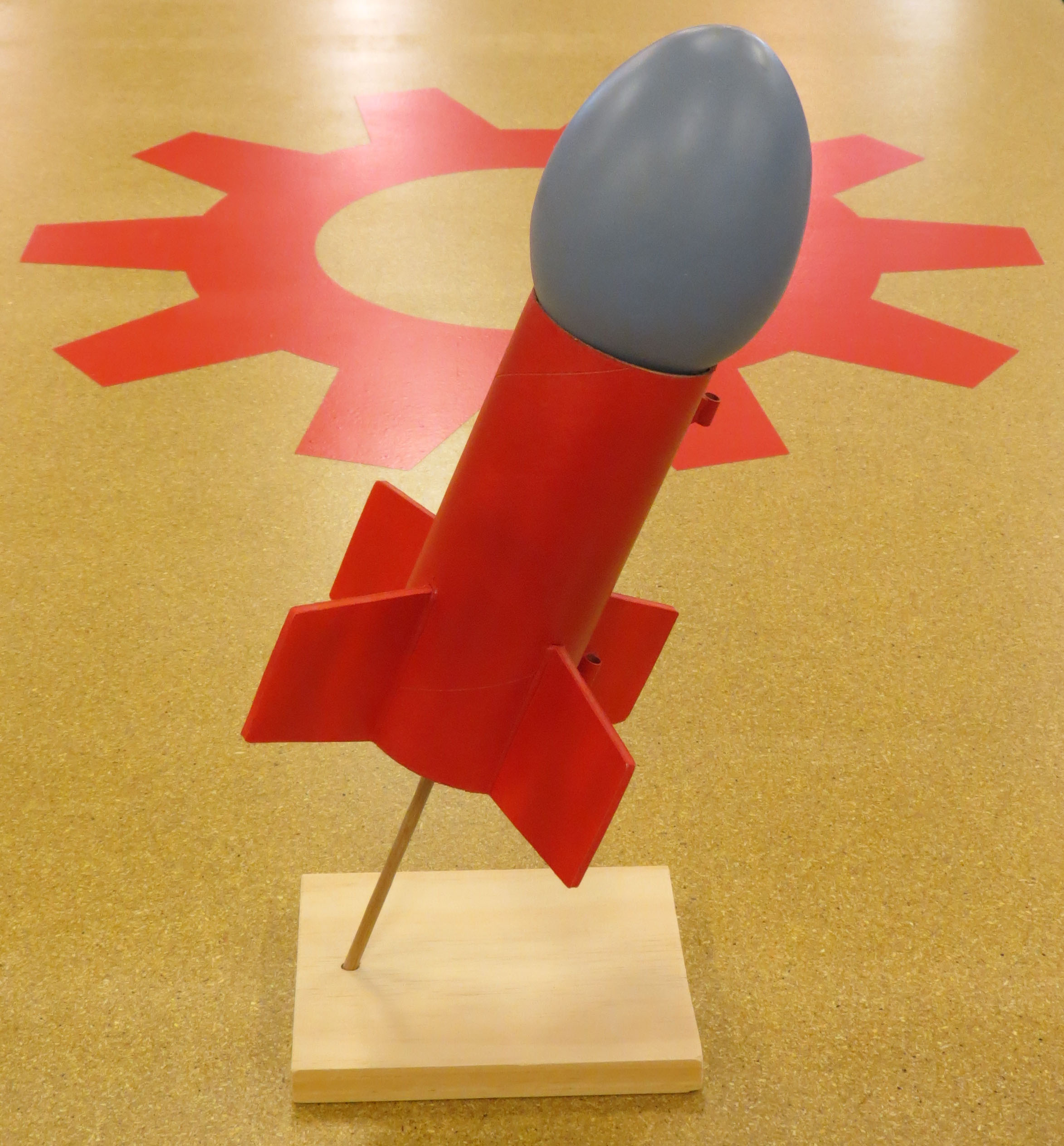 Model Rocket Display Stand - Simple