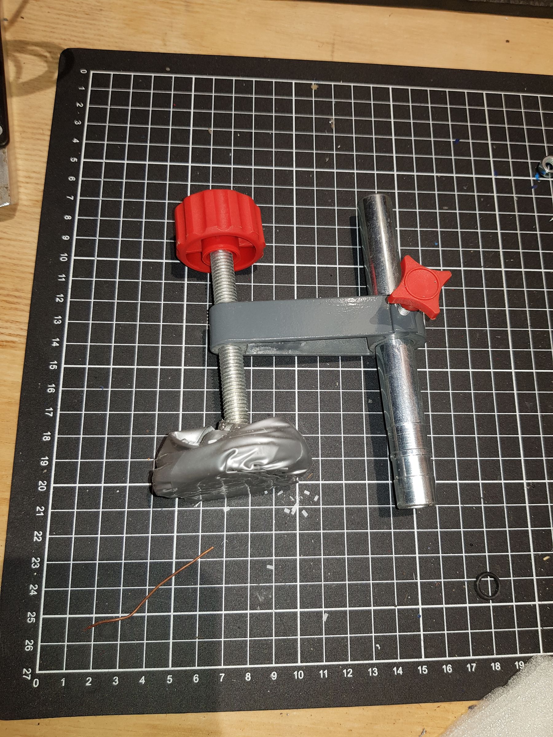 Simple Homemade Miter Saw Clamp From Existing F Type Clamp DIY 19