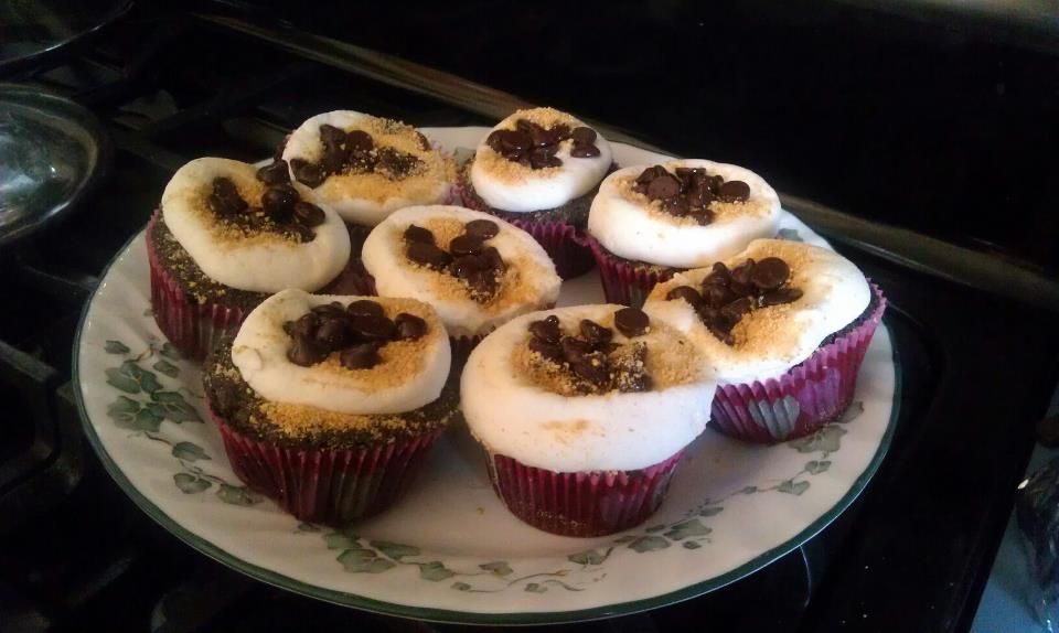 S'more Brownie Cupcakes