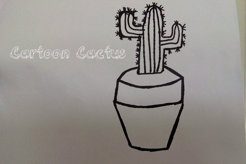 How to Draw a Cartoon Cactus!