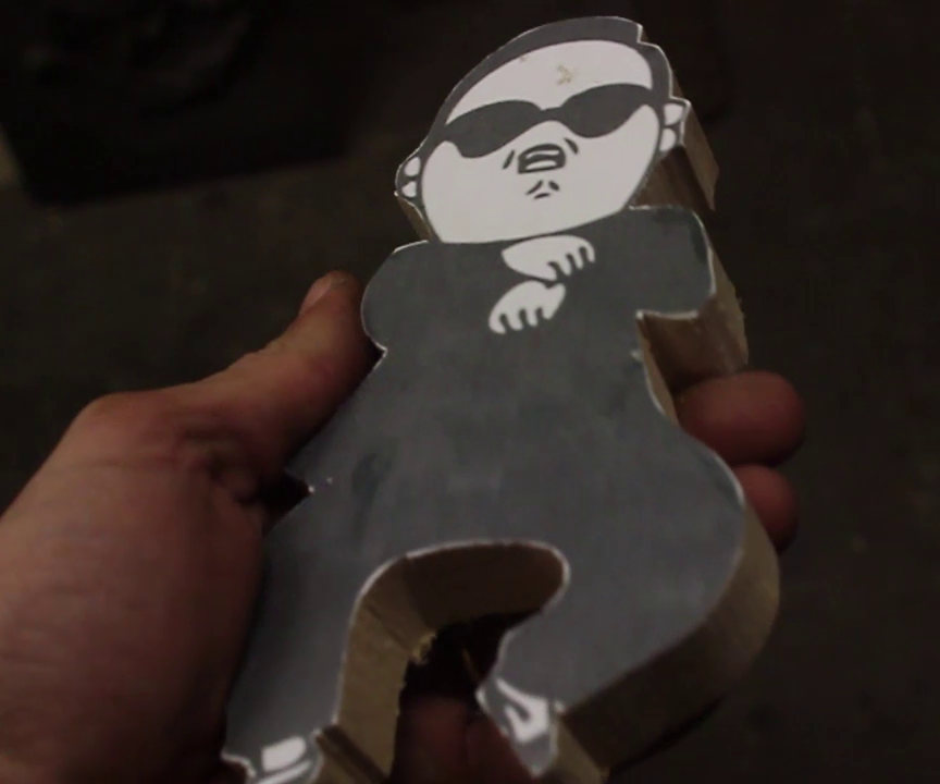 Wood Carving of PSY