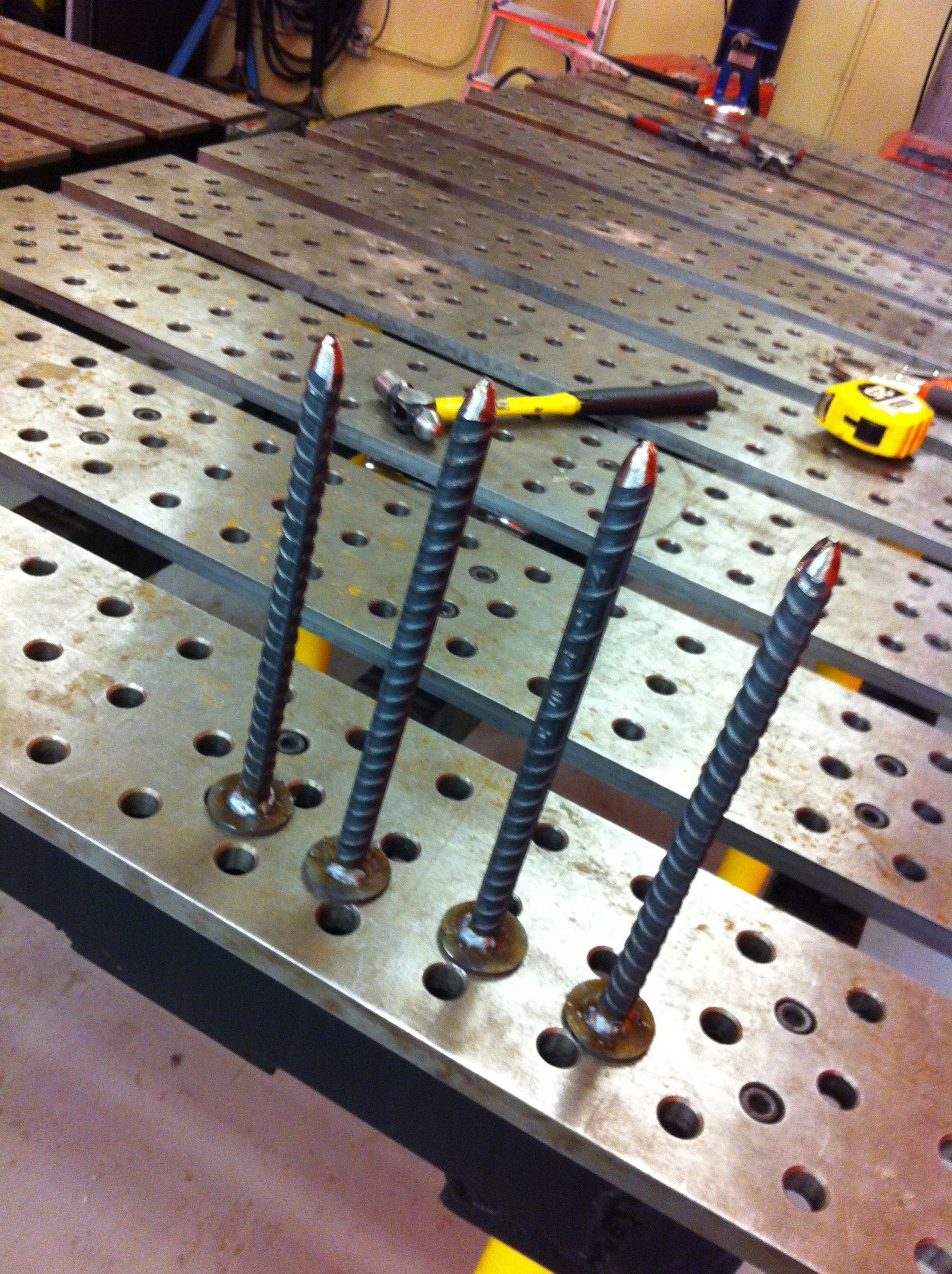 New Stakes for My Grass Volleyball Net in 30 Minutes or Less @ TechShop San Jose!