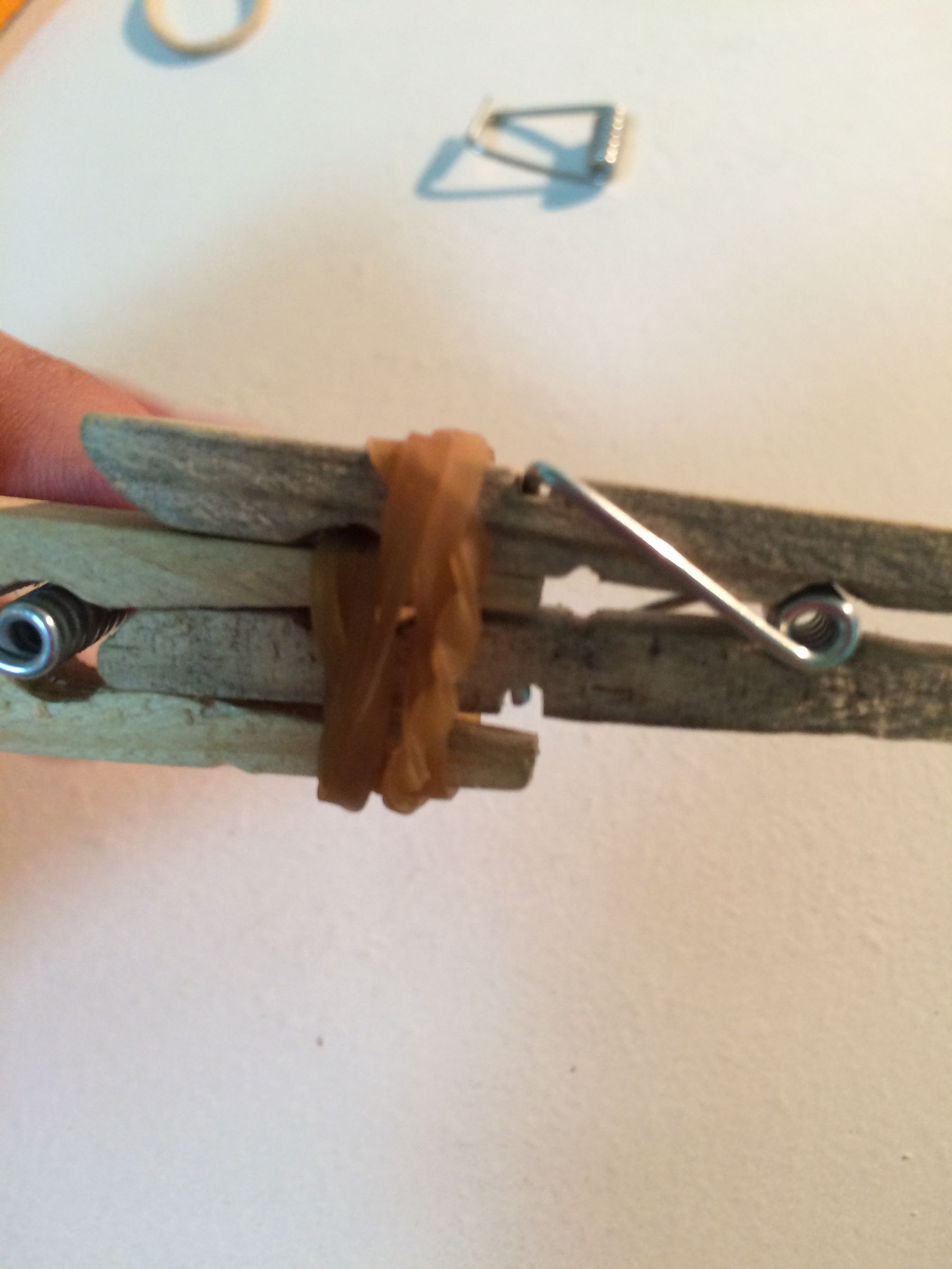 How to Make a Mini Clothespin Crossbow 7 Steps Instructables