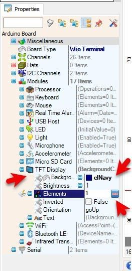 In Visuino Set Components