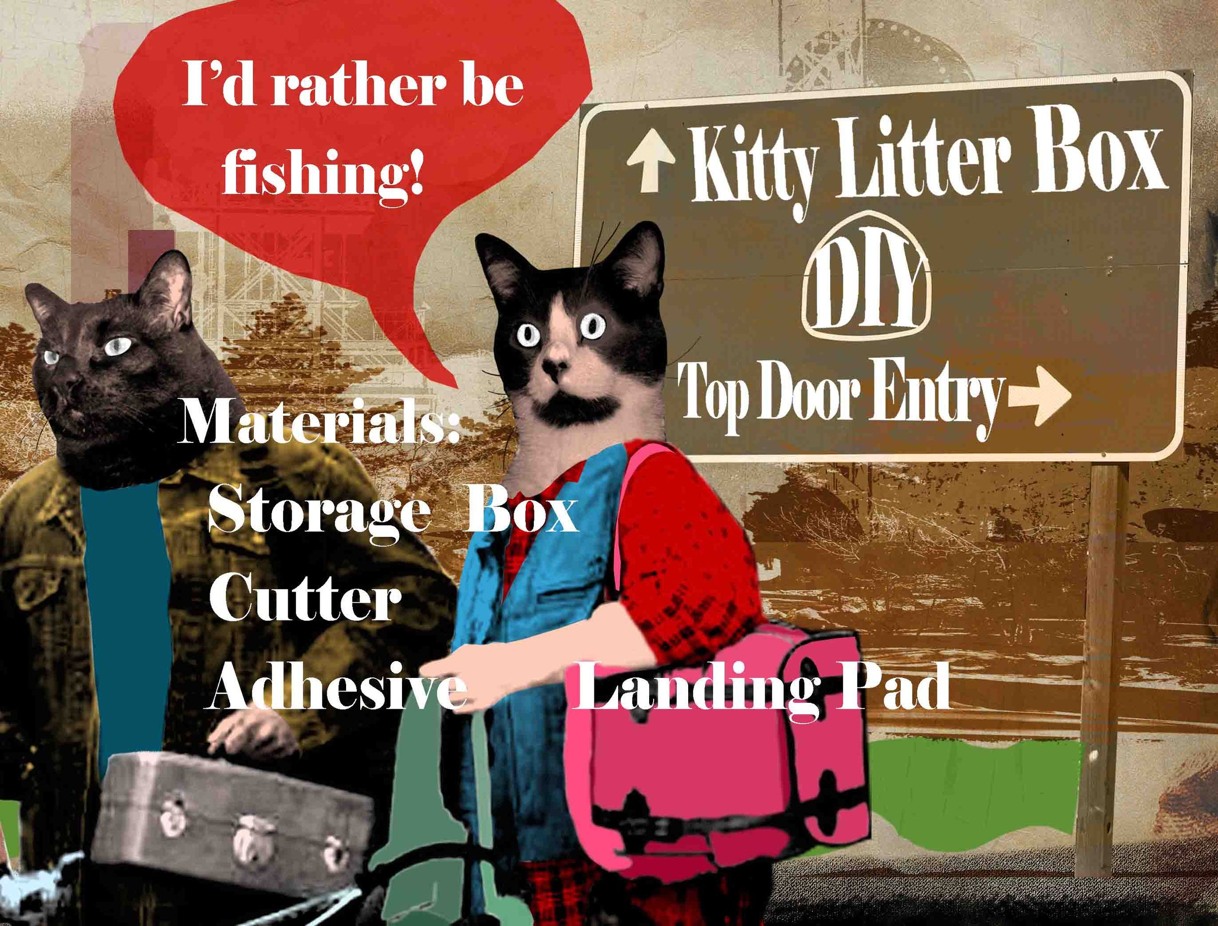 How to Make a Kitty Litter Box (Top Door Entry)