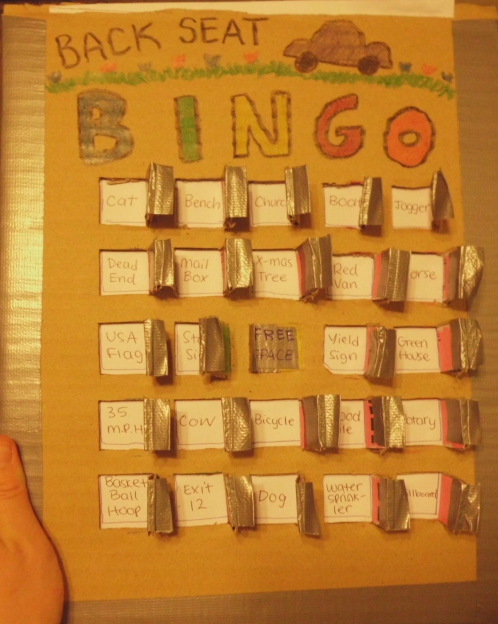 Back Seat Bingo 4 Steps Instructables