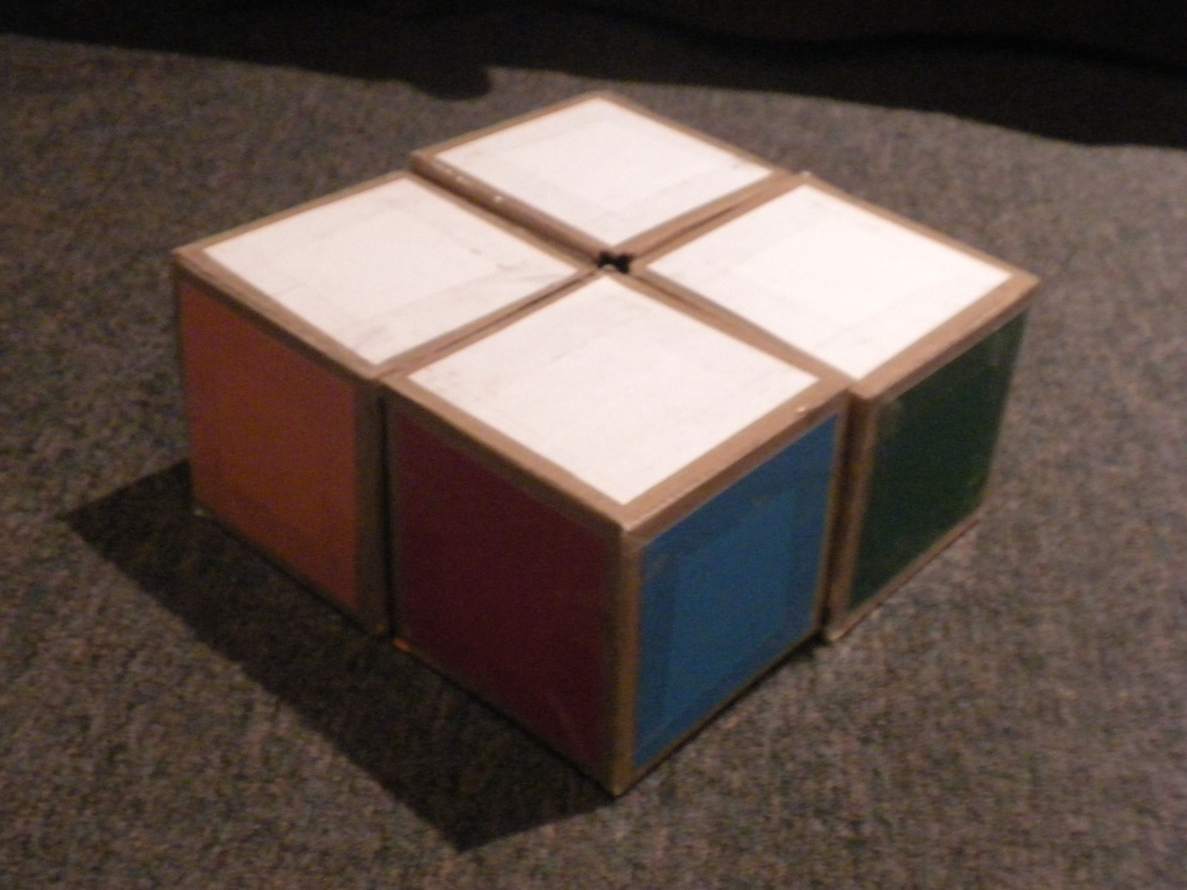 Build a Fully Functional 1x2x2 Rubik's Cube Out of Cardboard 11 Steps