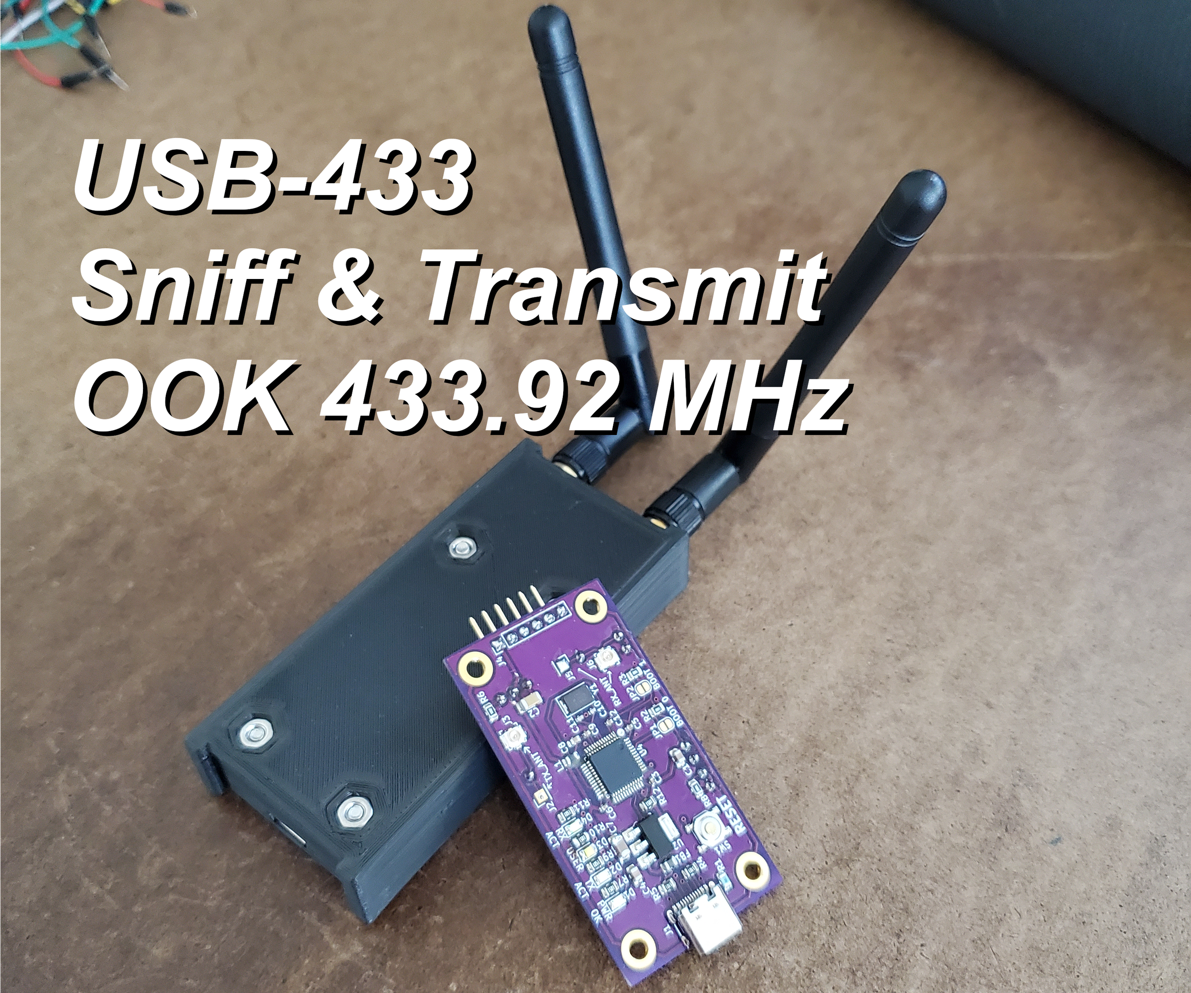 USB433 - Sniff & Transmit OOK 433.92 MHz